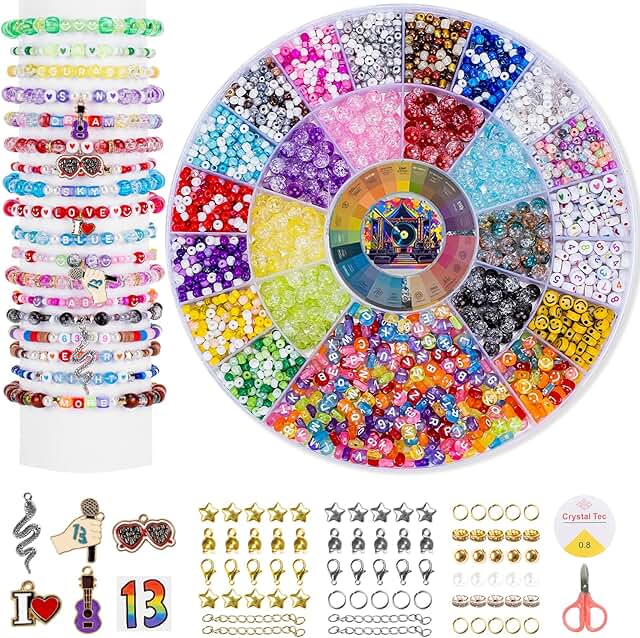 Friendship Bracelet Making Kit with Beads and Charms