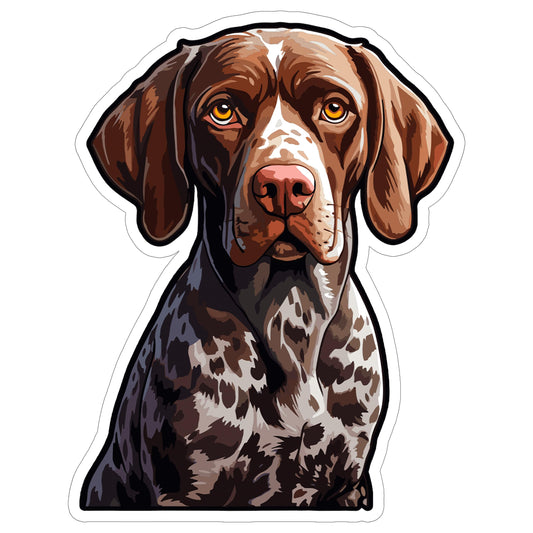 German Shorthaired Pointer Dog Sticker, Waterproof Vinyl Decal