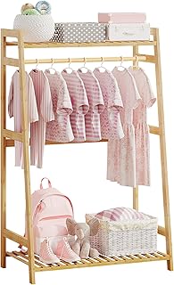 Small Kids Clothing and Toy Storage Rack