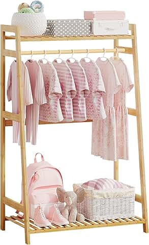 Small Kids Clothing and Toy Storage Rack