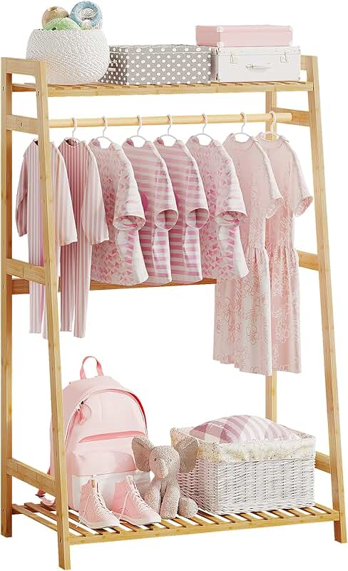 Small Kids Clothing and Toy Storage Rack