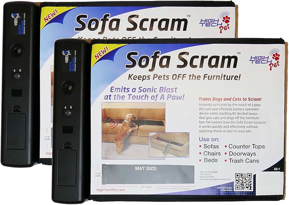 Sofa Sonic Deterrent for Dogs and Cats (2 Pack)