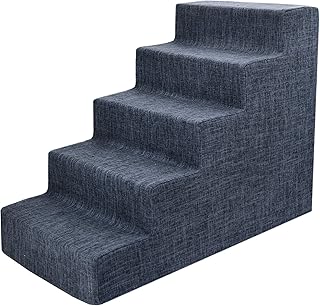 Pet Dog & Cat Stairs, 5 Steps, Non-Slip, Indoor