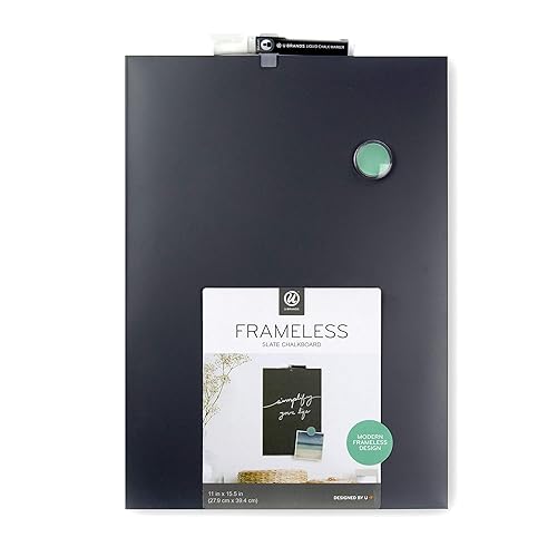 Magnetic Chalkboard, 11" x 15.5", Frameless, Matte Surface