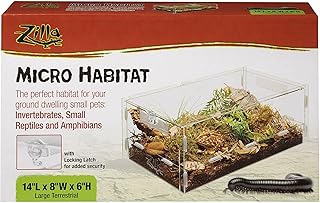 Micro Habitat Terrarium with Locking Latch for Insects