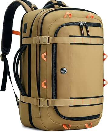 Large Expandable Travel Backpack with Dual Laptop Storage