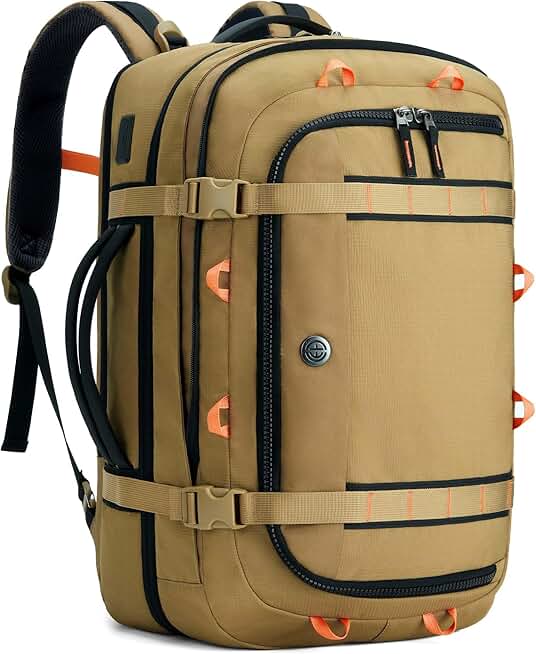 Large Expandable Travel Backpack with Dual Laptop Storage