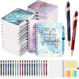 Christmas Teacher Appreciation Gift Sets with Notebooks and Pens