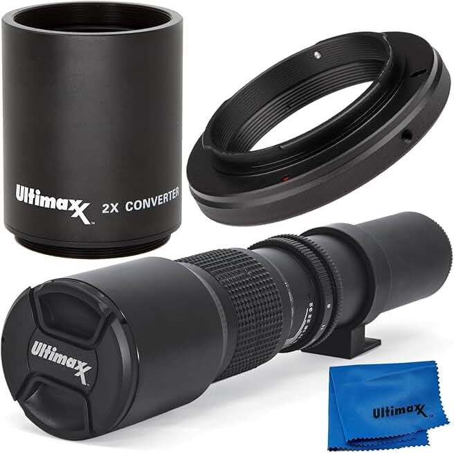 500mm and 1000mm f/8 multi-coated lens kit