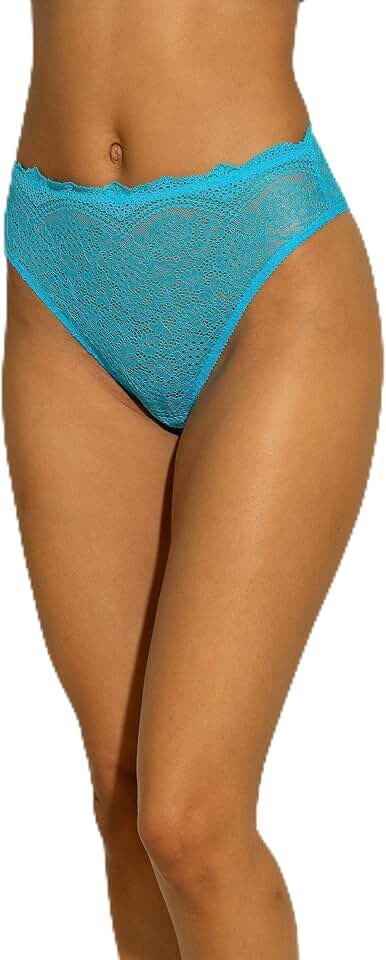 Women's High Rise Bikini in Constance Blue