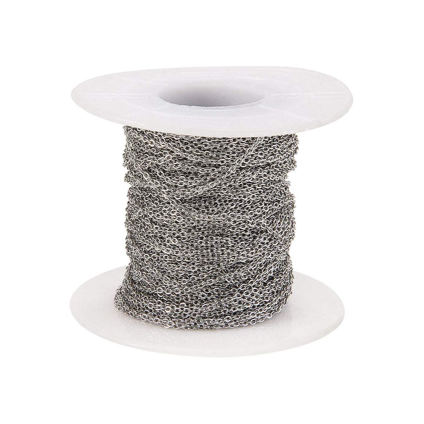 Stainless Steel Flat Cross Beading Cable Chain for Jewelry Making