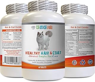 Cat Skin and Coat Care with Vitamin C, 60 Tablets