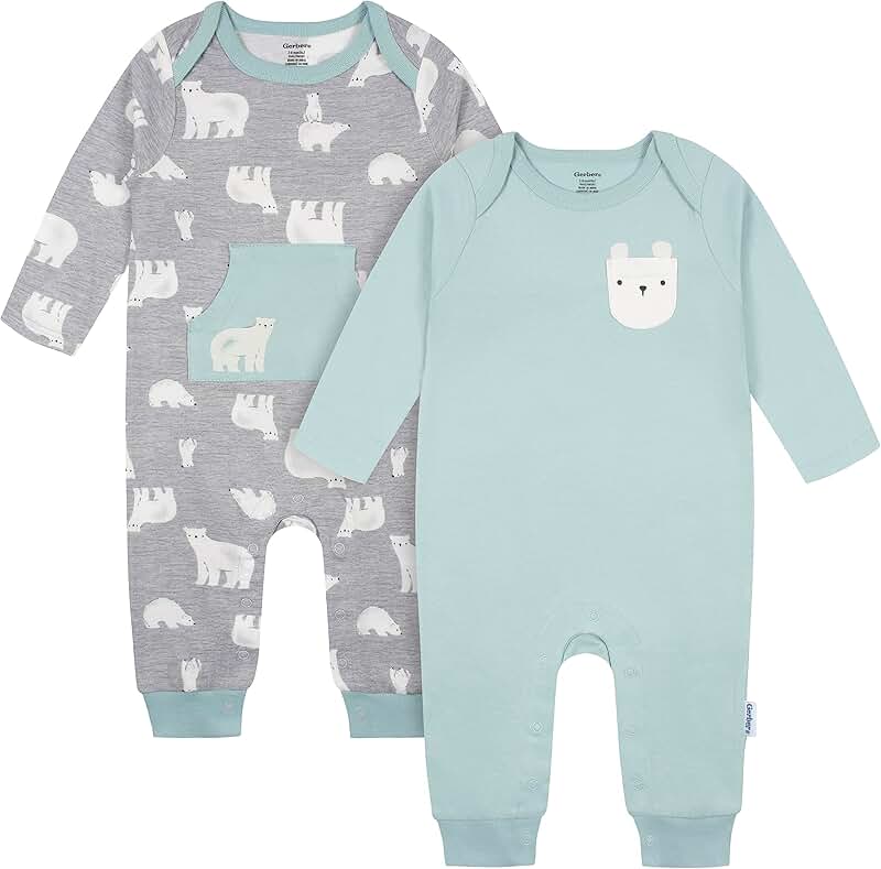 Baby Boys' Long Sleeve Jumpsuit Set