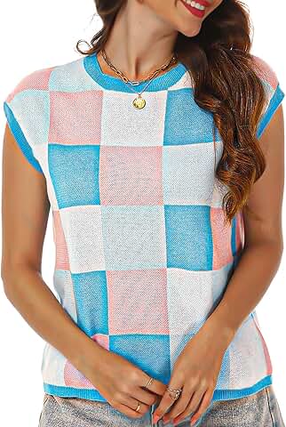 Women's Cap Sleeve Color Block Crop Top