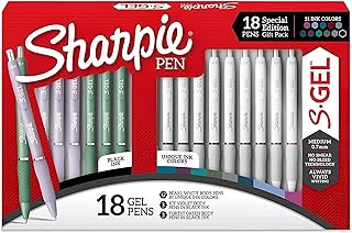 18 Assorted Gel Ink Pens with Vivid Colors