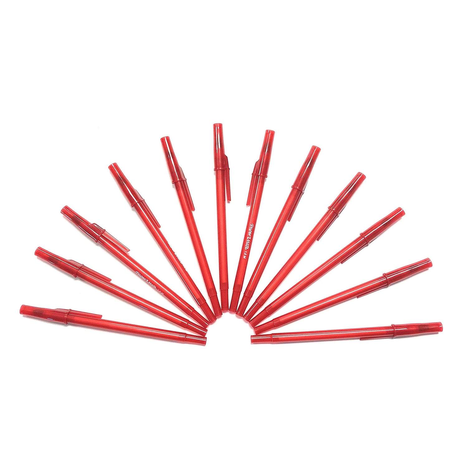 Red 1.0 mm ballpoint pen, 12-pack