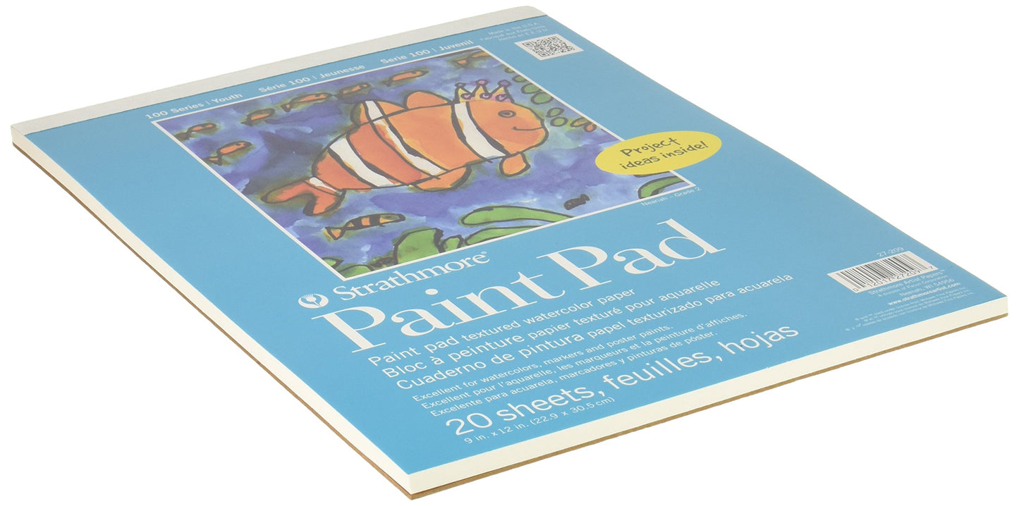Youth Paint Pad 9x12 White 20 Sheets