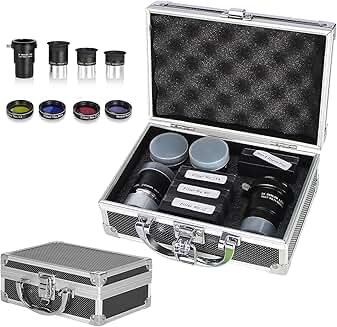 Astronomical Telescope Accessory Kit with Eyepieces and Filters