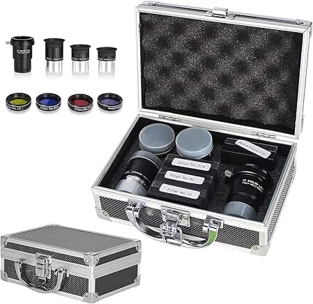 Astronomical Telescope Accessory Kit with Eyepieces and Filters