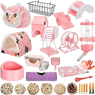 24-Piece Guinea Pig Starter Kit with Accessories and Toys