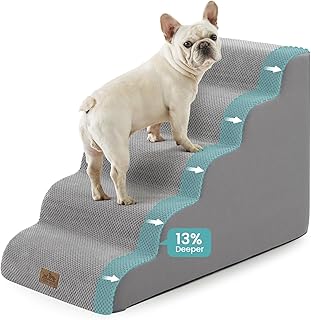 Wide Curved Dog Steps for Small Pets