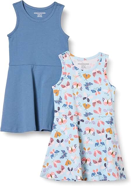 Girls' and Toddlers' Knit Sleeveless Tank Dress Set