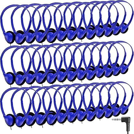 50 Pack Classroom Headphones for Kids and Teens