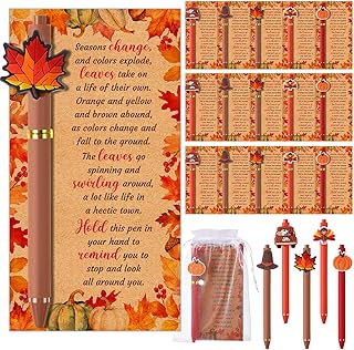 Fall Gift Set with Pens, Cards, and Bags