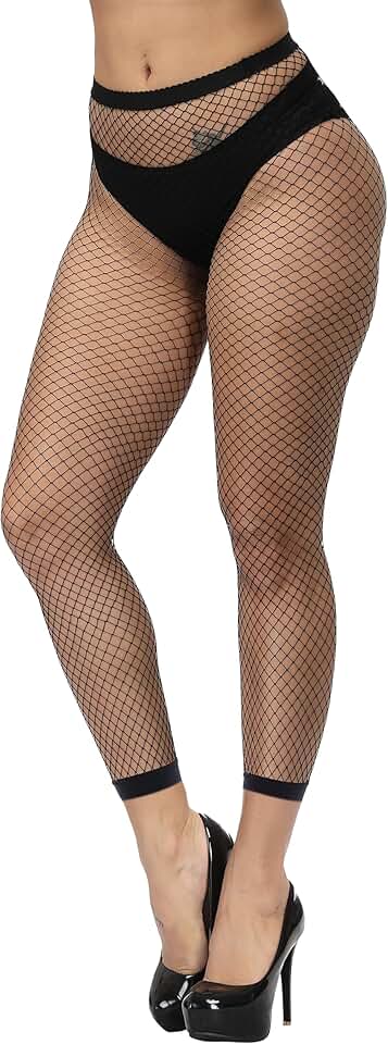 Women's High Waist Fishnet Tights