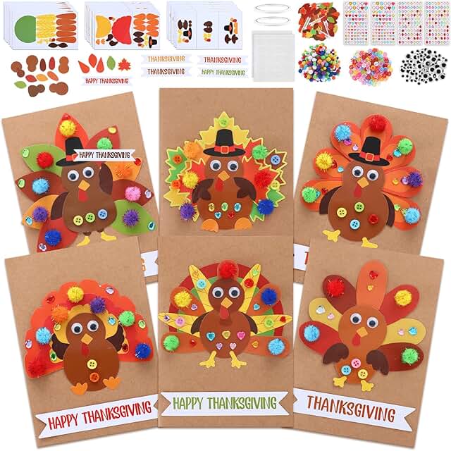 Thanksgiving Card Making Kit for Kids