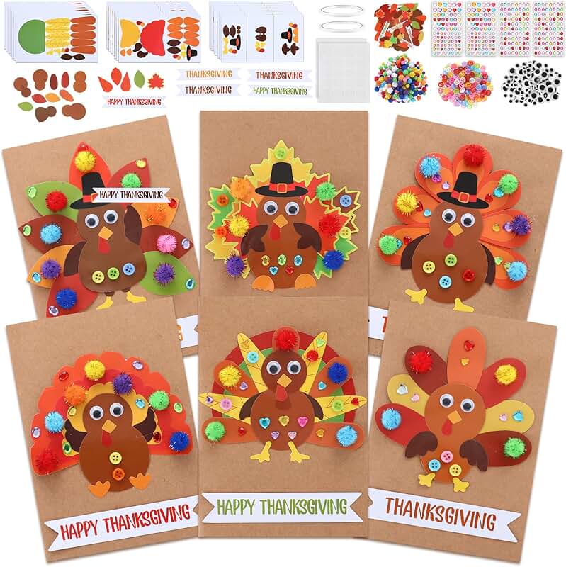 Thanksgiving Card Making Kit for Kids