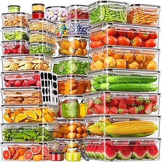 Set of 70 Airtight Food Storage Containers with Lids