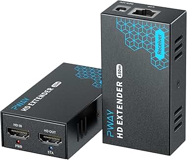 HDMI Extender 500ft Over Single Cat5e/6 for Multiple Monitors