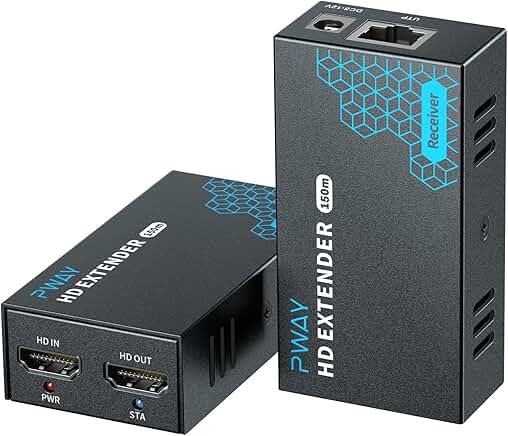 HDMI Extender 500ft Over Single Cat5e/6 for Multiple Monitors