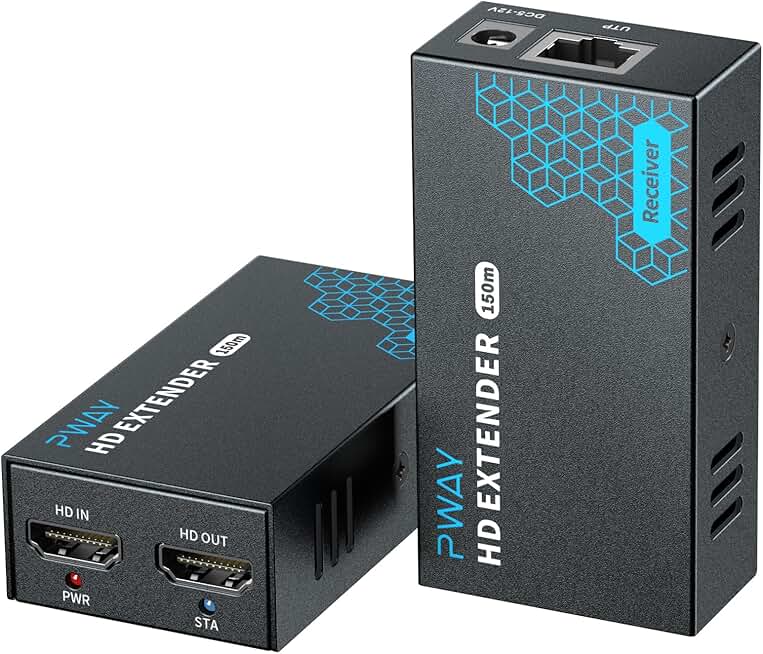 HDMI Extender 500ft Over Single Cat5e/6 for Multiple Monitors