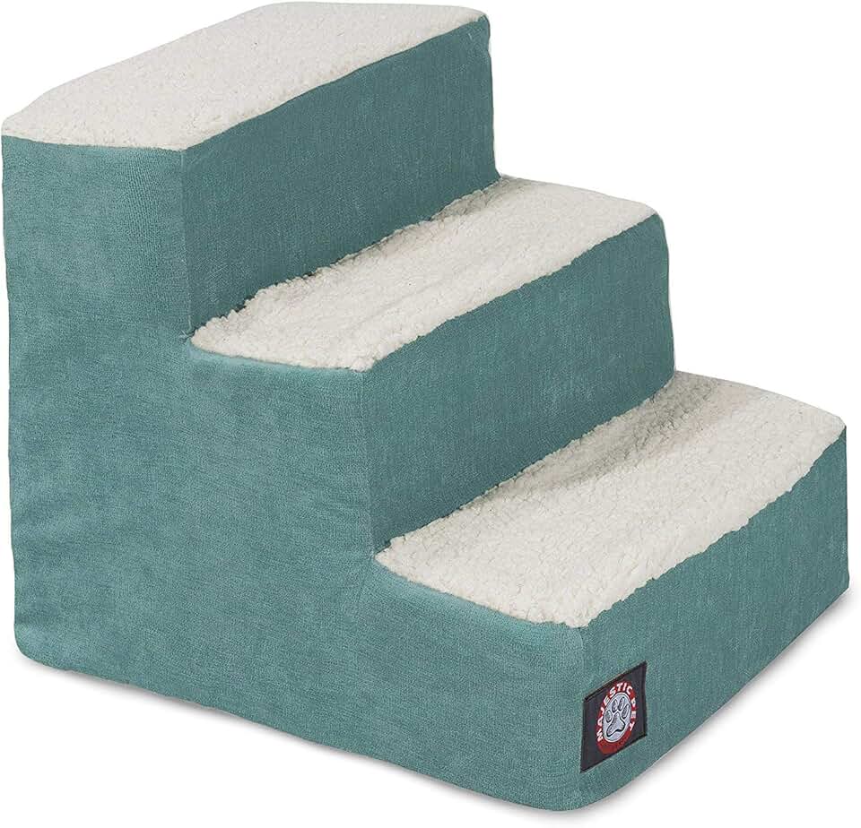 Soft Sherpa Pet Stairs for Dogs and Cats