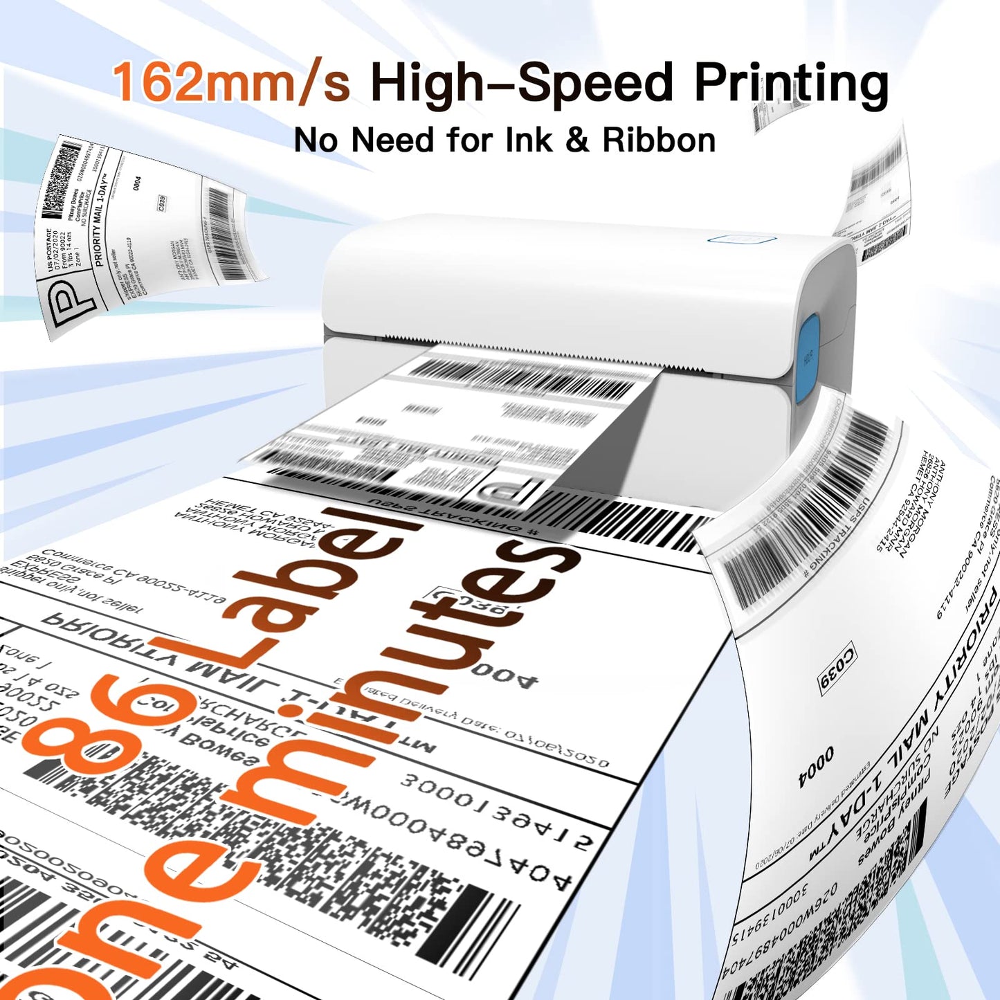Thermal Label Printer - 4x6 Label Printer for Small Business Shipping Packages - One-Click Printing on Windows Mac Chrome Systems,Support USPS Shopify etc