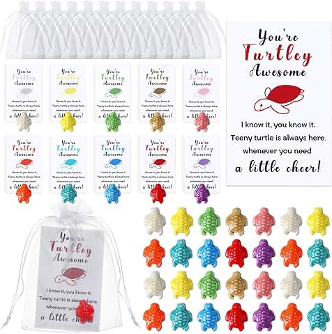 50 Thank You Gift Sets with Turtles and Cards