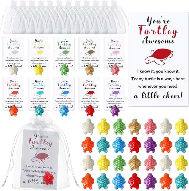 50 Thank You Gift Sets with Turtles and Cards