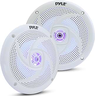 Waterproof 6.5-Inch Marine Speakers, 2-Way, Pair