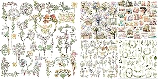 Five Packs of Vintage Junk Journal and Scrapbooking Stickers