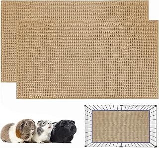 2 Pack Guinea Pig Fleece Cage Liners for Small Pets