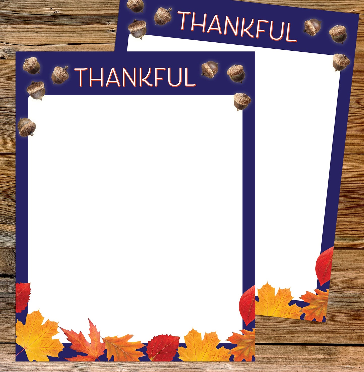 Thankful Holiday Stationery Letterhead, 50 sheets