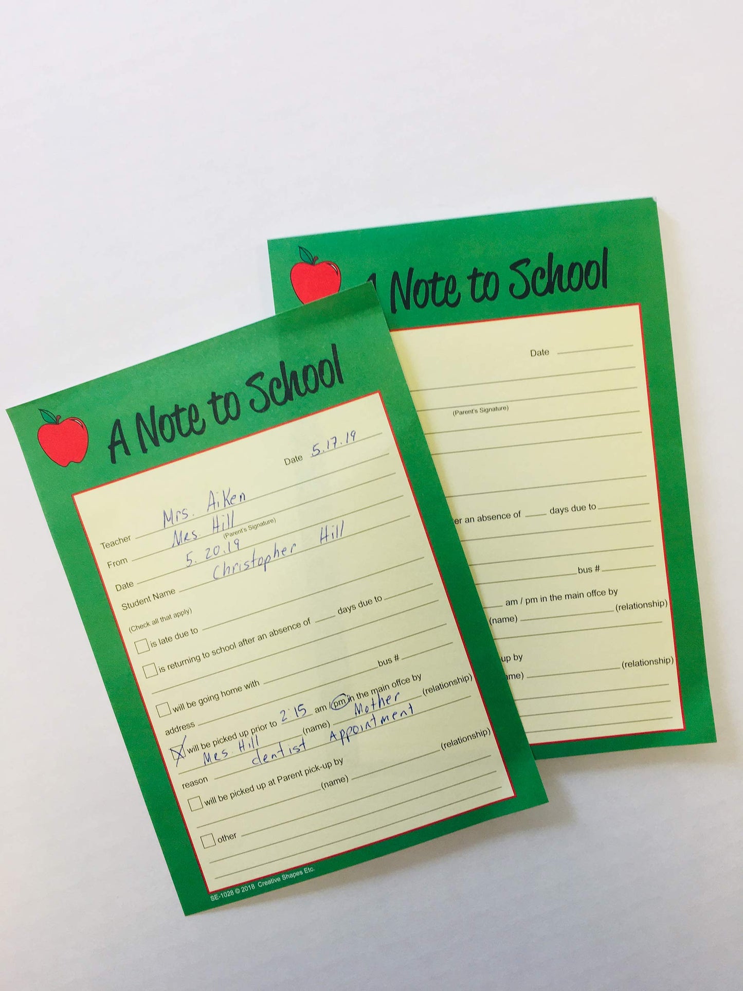 50 Sheets Note for School and Parents