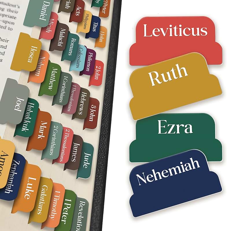 Large Print Bible Index Tabs for All Ages