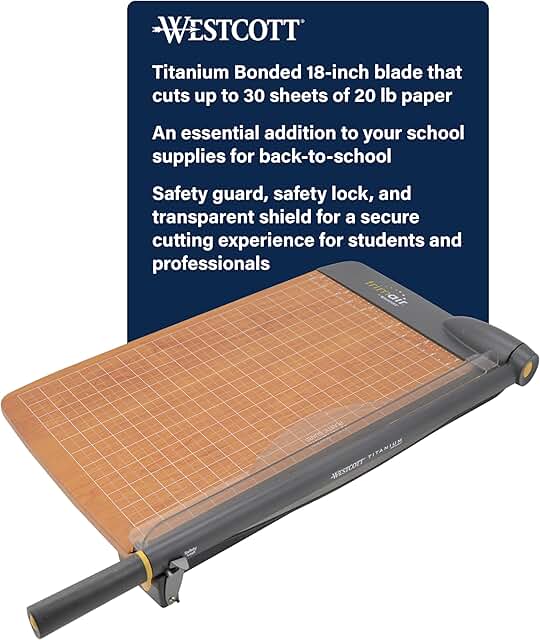 18-Inch Guillotine Paper Cutter with Safety Features