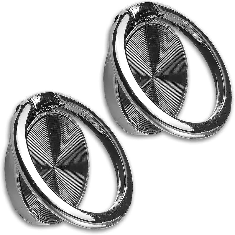 Two Pack Cell Phone Ring Holders with 360° Rotation