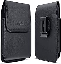 Universal iPhone Belt Holster with Swivel Clip and Magnetic Closure