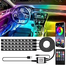 5V USB LED Interior Car Light Kit with Remote