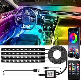5V USB LED Interior Car Light Kit with Remote
